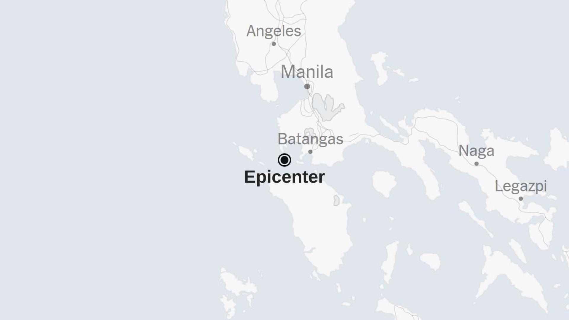 Map: 5.1-Magnitude Earthquake Strikes Near the Philippines